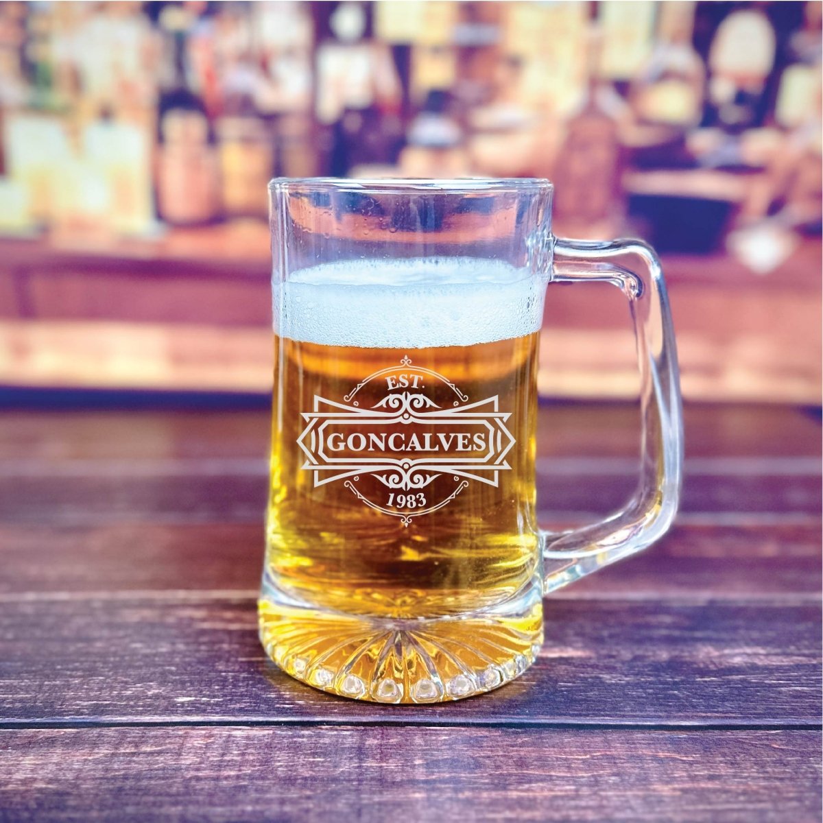 Vintage Beer Mug | Personalized Big Boy Beer Mug - GroomsDay