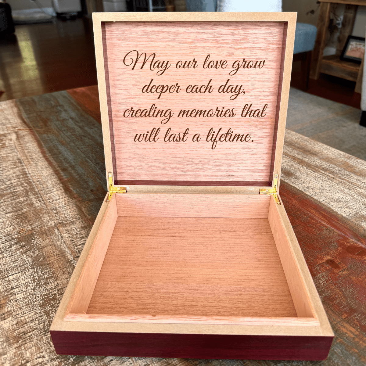 Personalized Wedding Keepsake Box - GroomsDay