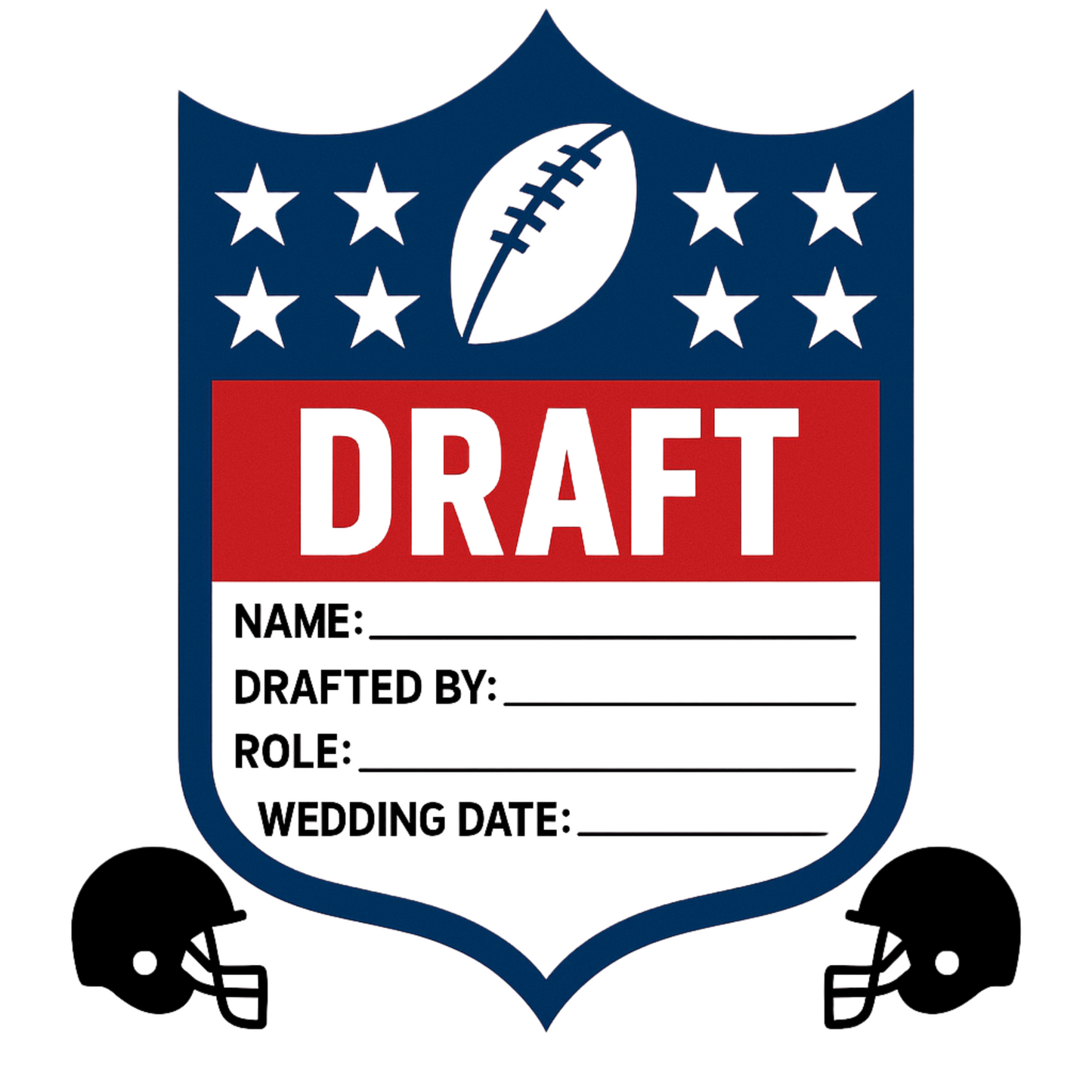 Groomsmen Football Draft Proposal