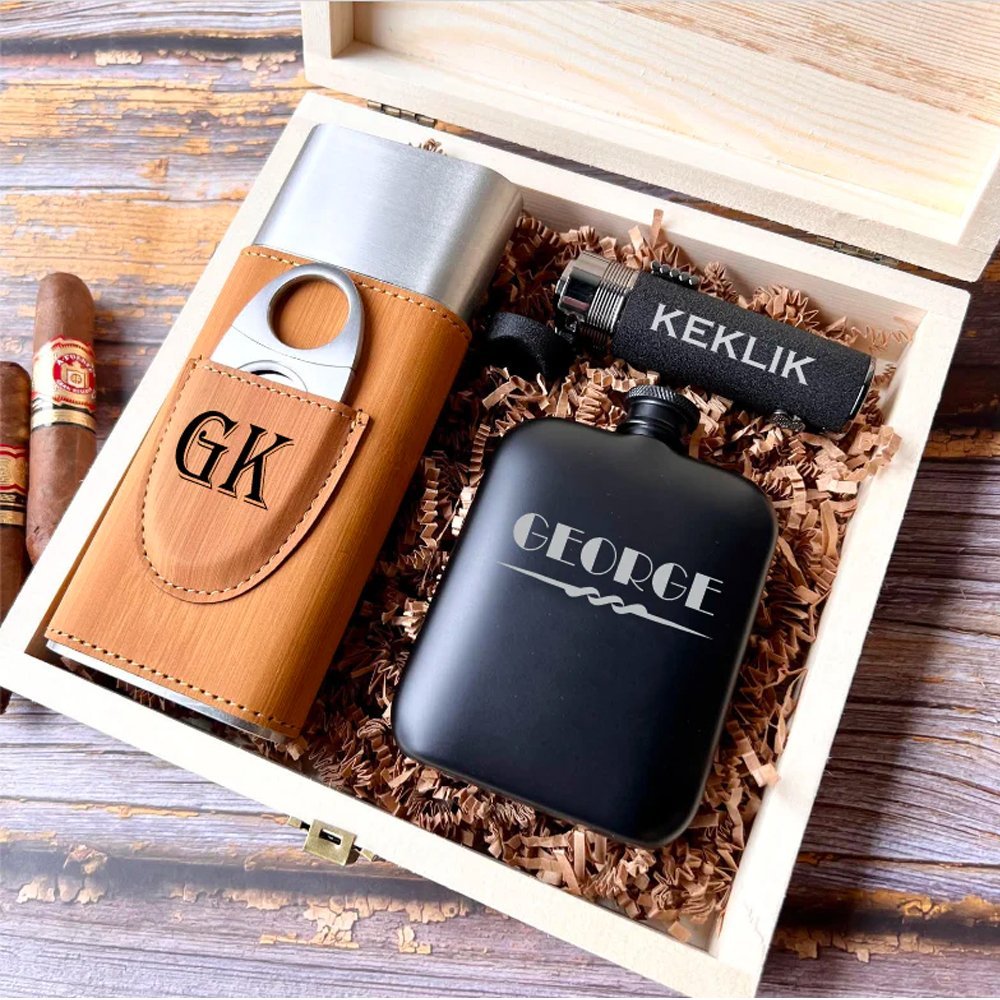 Lit And Light Box Set - Cigar - GroomsDay