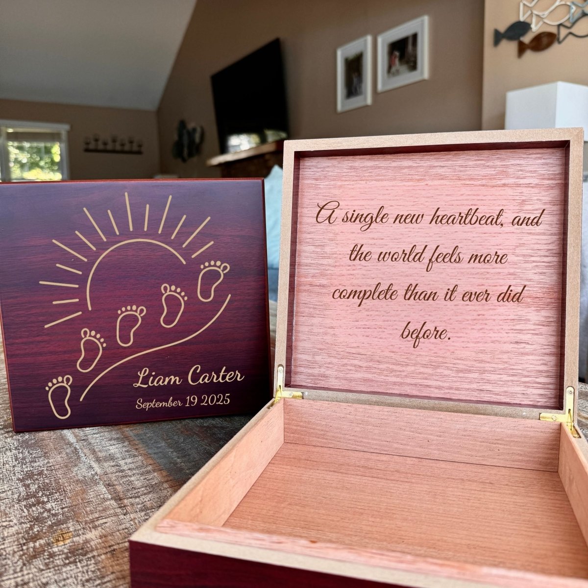 Newborn Keepsake Box - Gift Box - GroomsDay