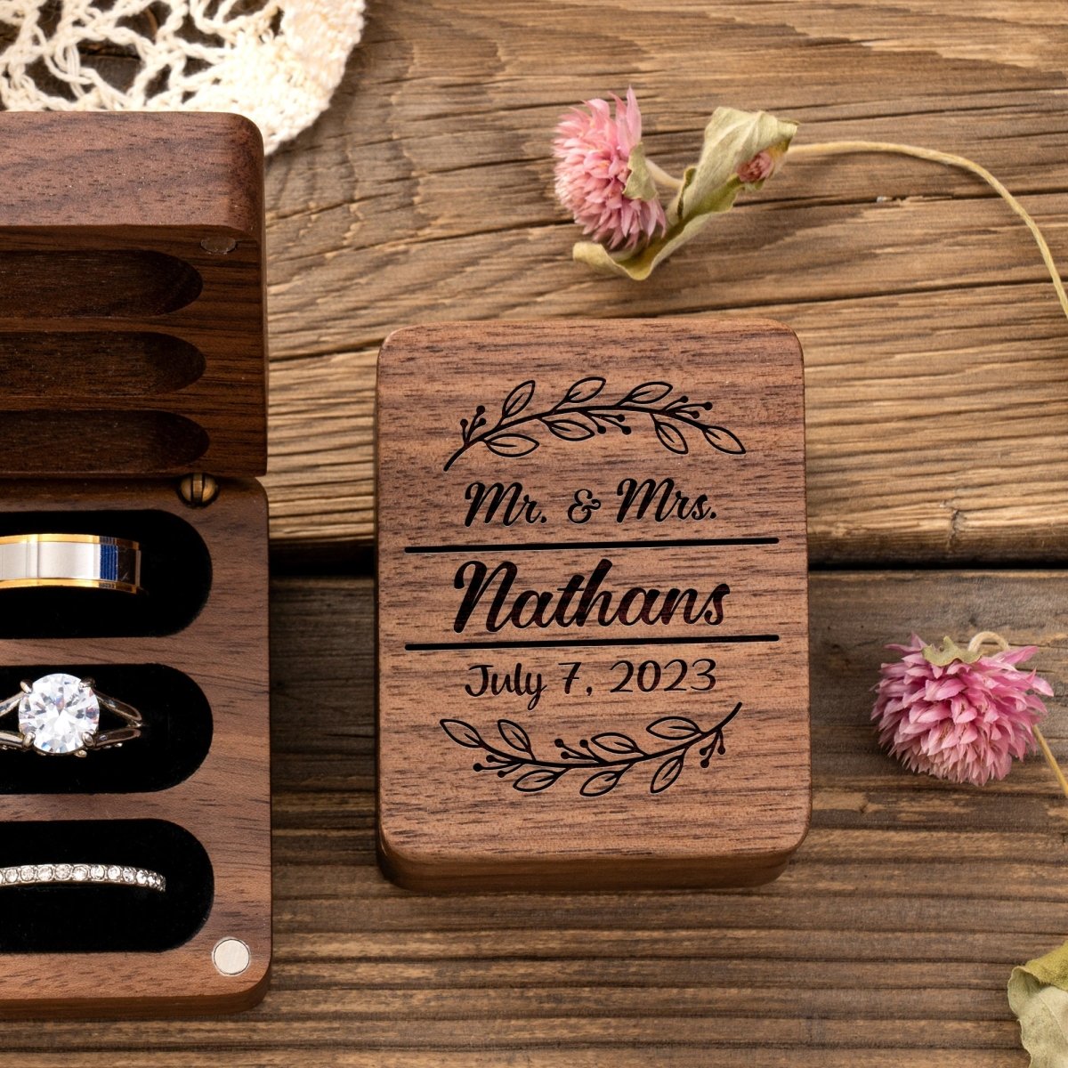 Mr & Mrs Ring Box - Ring - GroomsDay