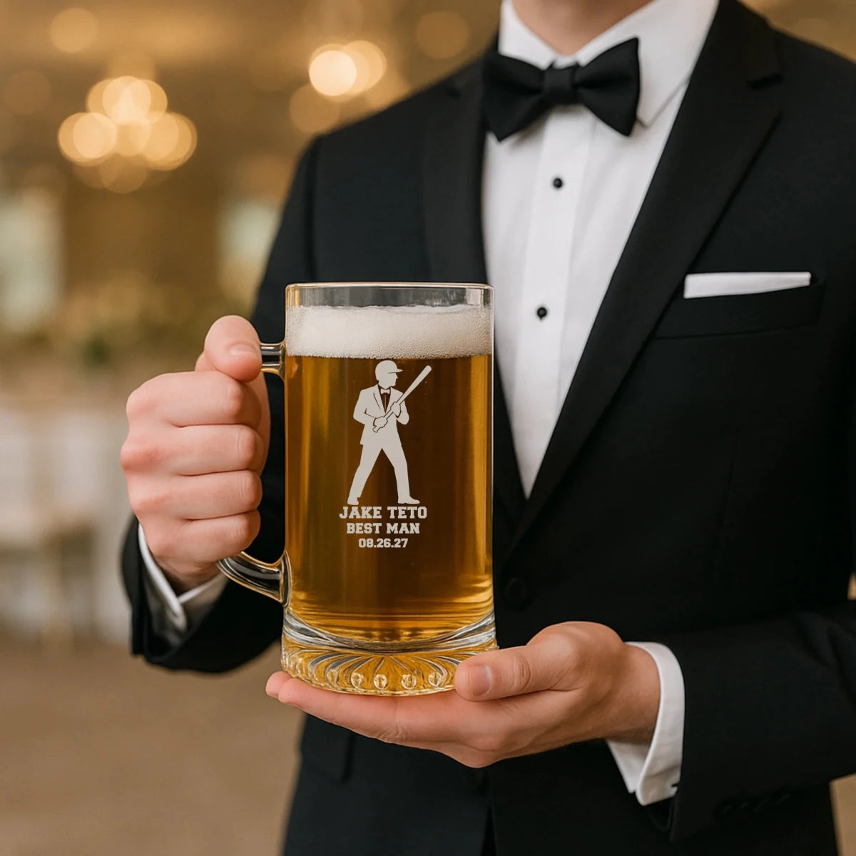 Pinch Hitter Groomsmen Mug - Drinking Glass - GroomsDay