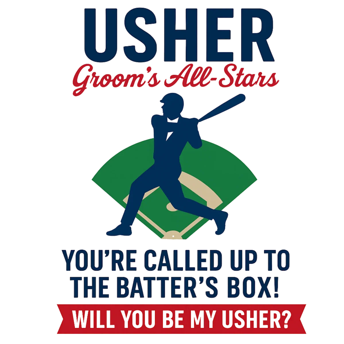Batter Up Groomsmen Proposal Cards - Groomsmen Proposal - GroomsDay