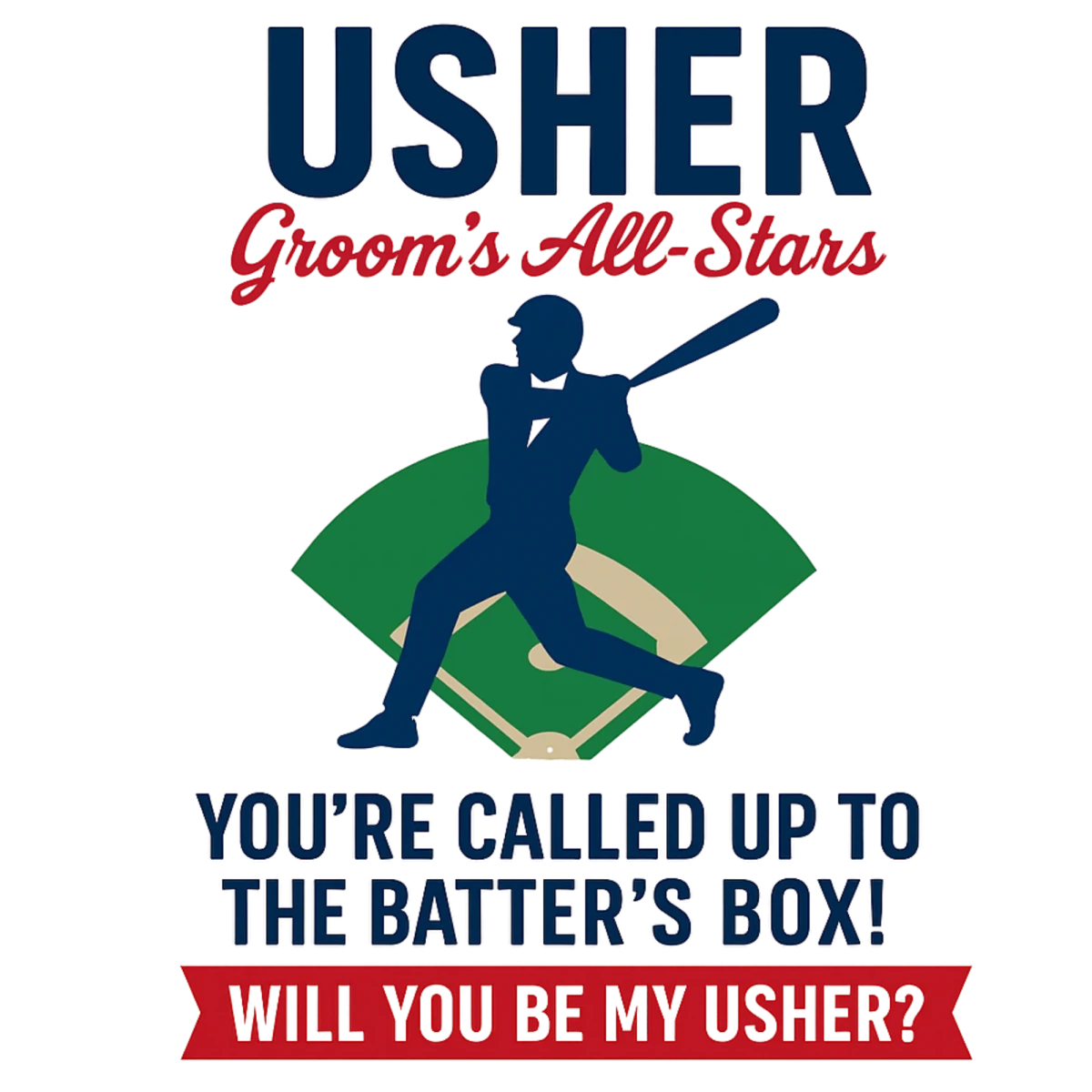 Batter Up Groomsmen Proposal Cards - Groomsmen Proposal - GroomsDay