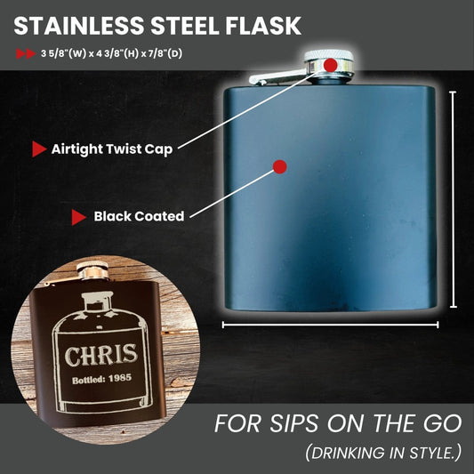 Twist and Shoot - Flask - GroomsDay