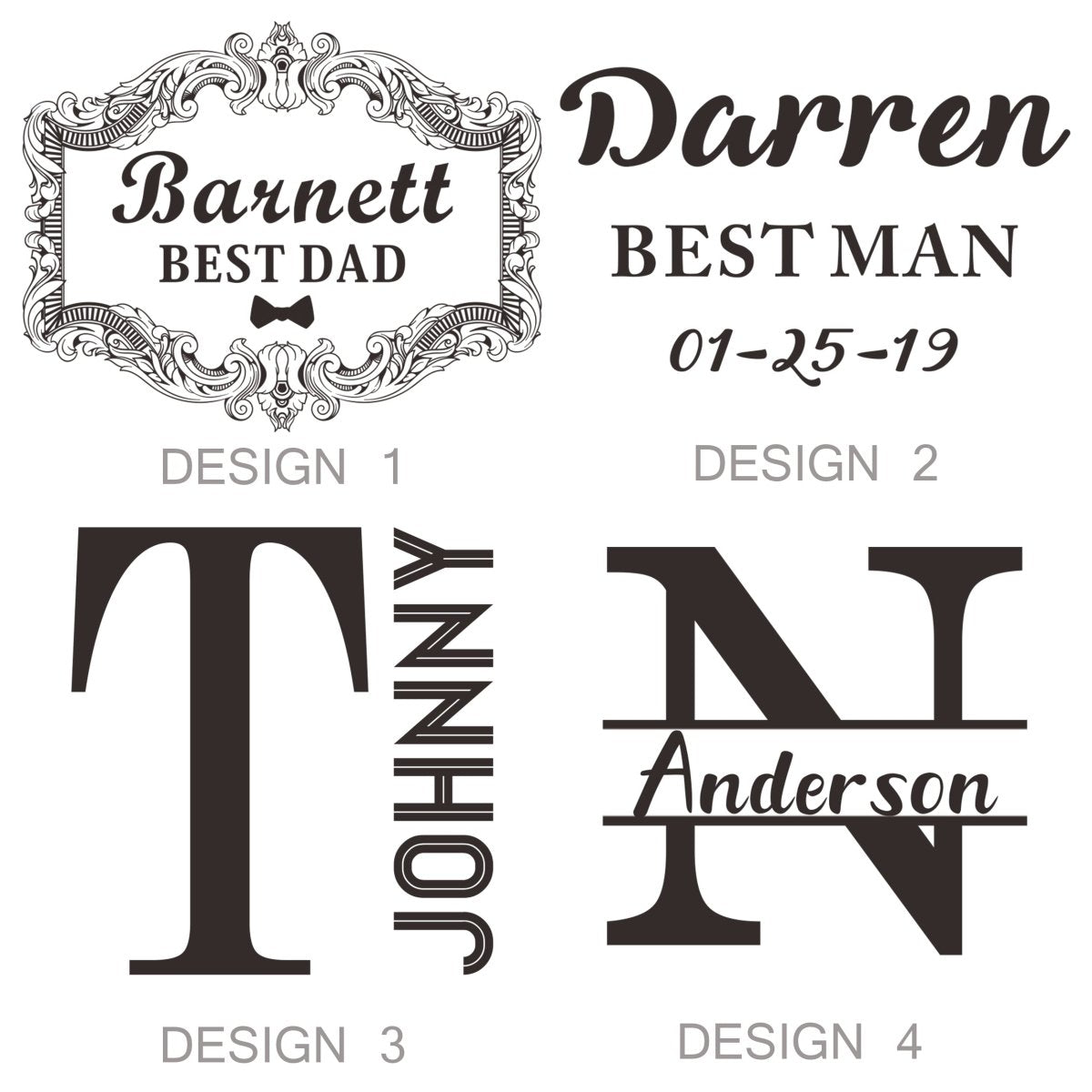 Leather Flask Gift Set - Flask Set - GroomsDay