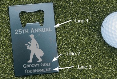 Golf Outing Bottle Opener - Golf Outing - GroomsDay