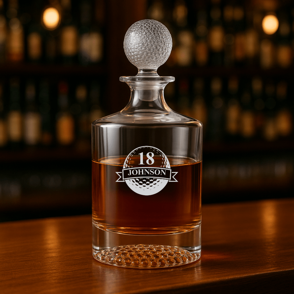 Clubhouse Whiskey Decanter - Golf - GroomsDay
