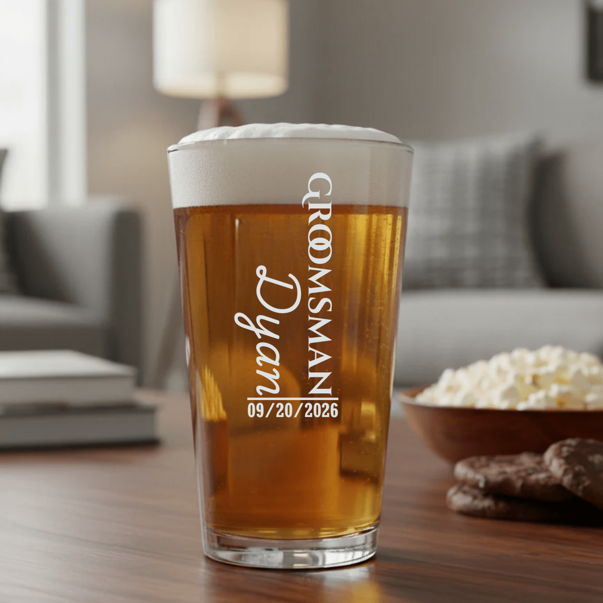 Grooms Crew Pint Glass - Bachelor Party - GroomsDay