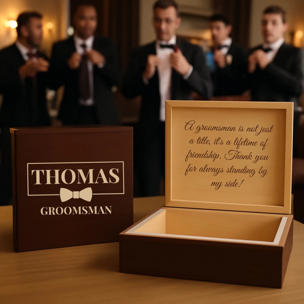 Classic Groomsman Keepsake Box - Gift Box - GroomsDay