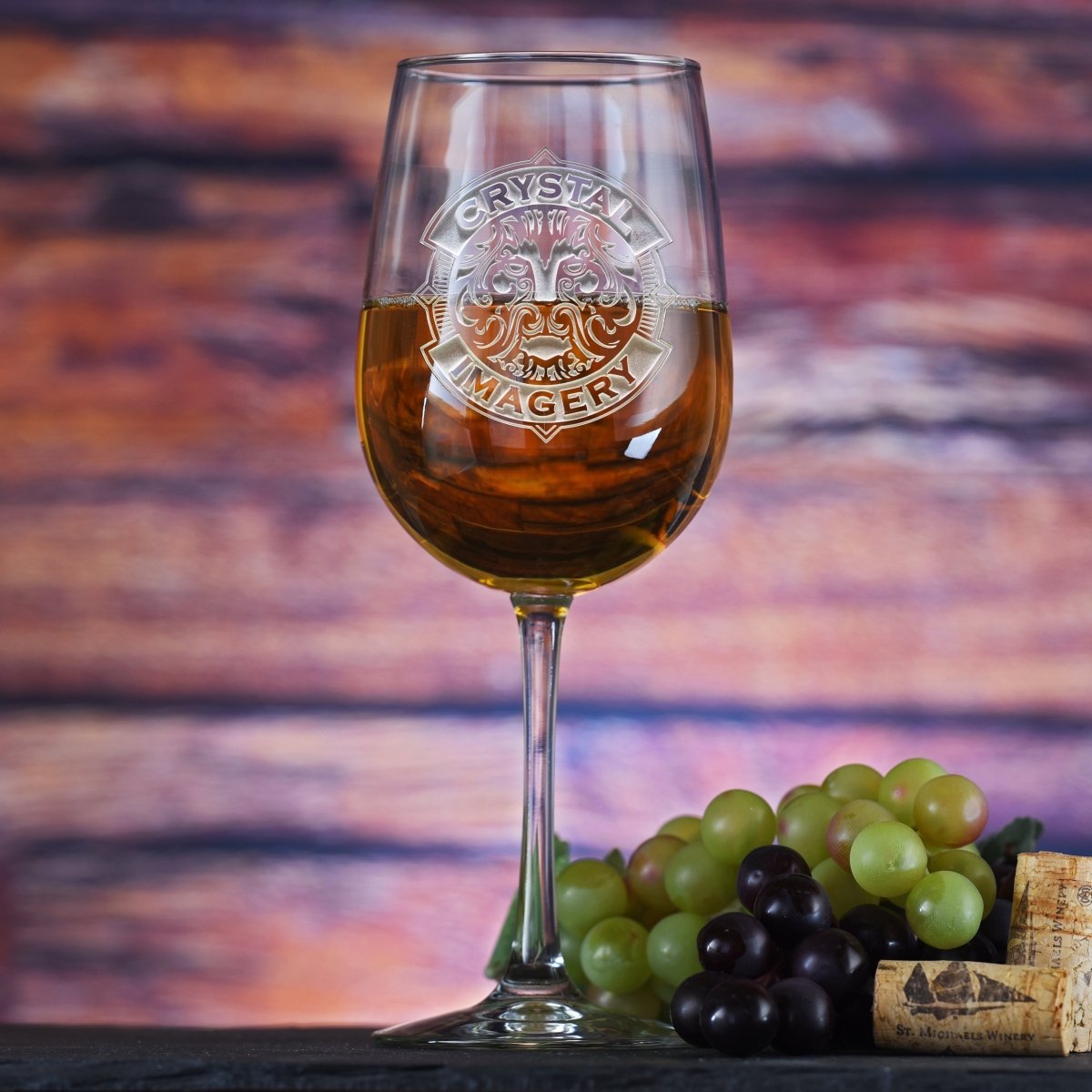 Engraved Wine Glasses - Stemware - GroomsDay