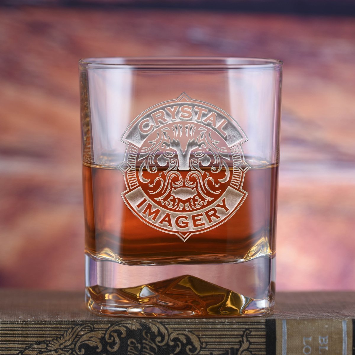 Custom Logo Whiskey Glass - Barware - GroomsDay