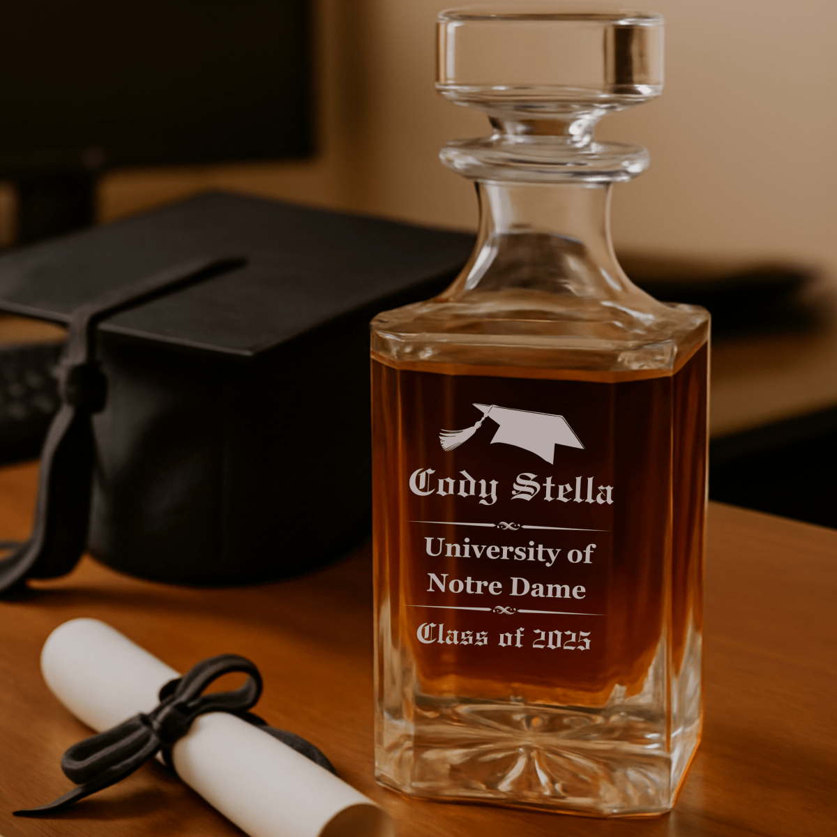 College Graduation Decanter - Graduation - GroomsDay