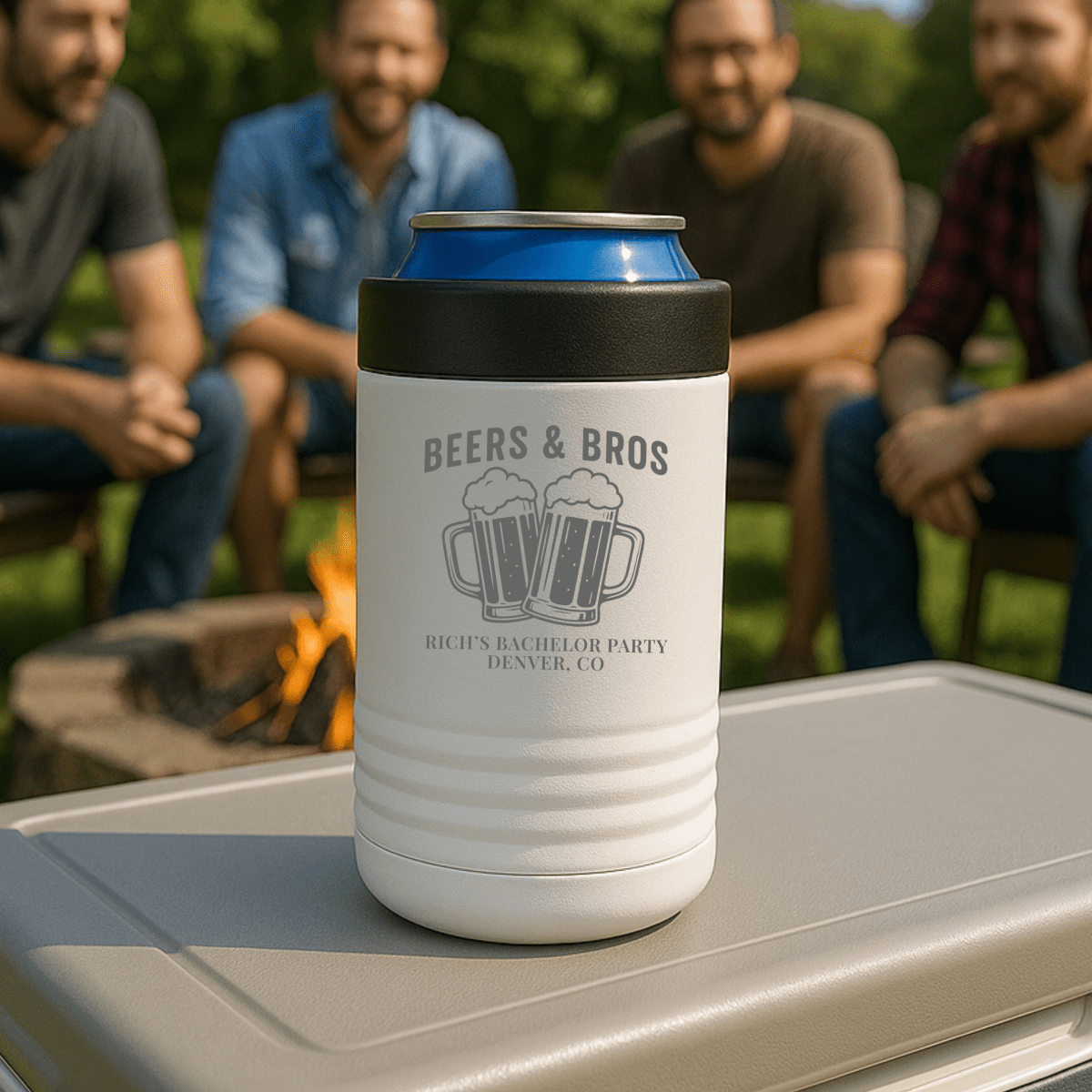 Beers & Bros Bachelor Party Can Cooler - Bachelor Party - GroomsDay