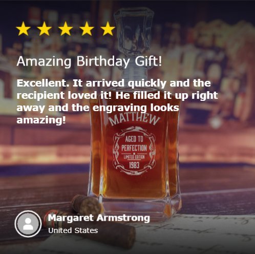 Aged To Perfection Decanter - personalized decanter - GroomsDay