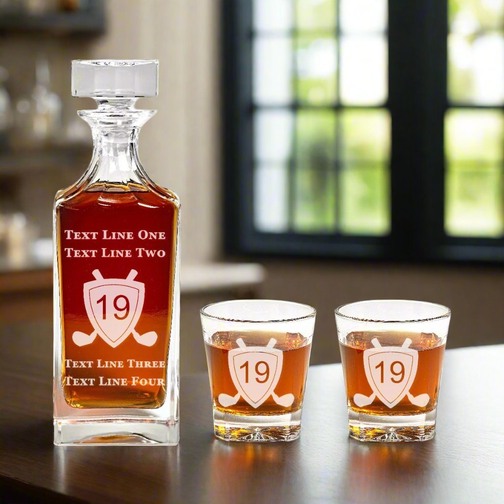 19th Hole Decanter Set - Decanter - GroomsDay