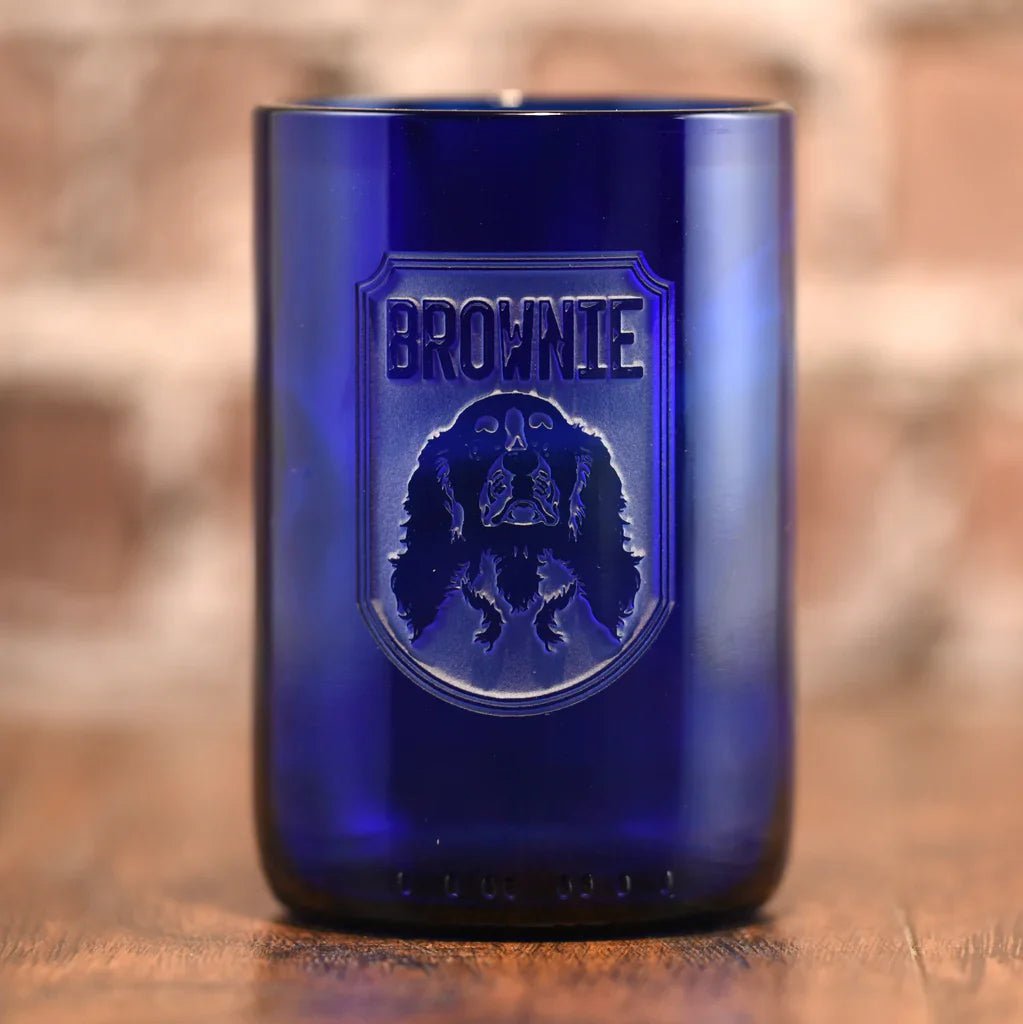 Custom Dog Breed Blue Cocktail Glass - Drinkware - GroomsDay