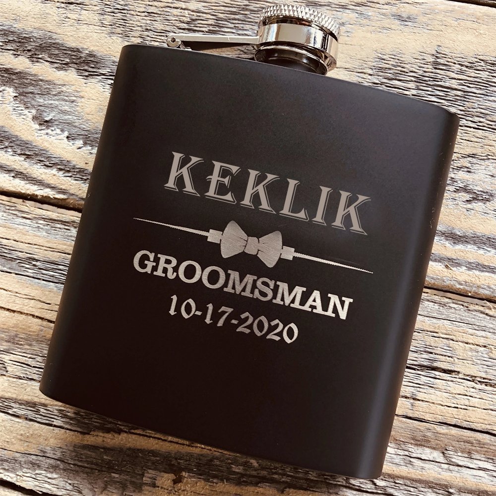 Custom Flasks for Groomsmen - Flasks - GroomsDay