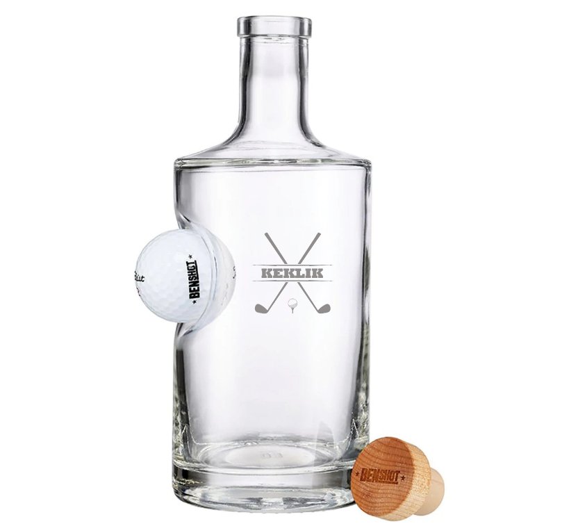 Golf Ball Custom Decanter - Golf - GroomsDay