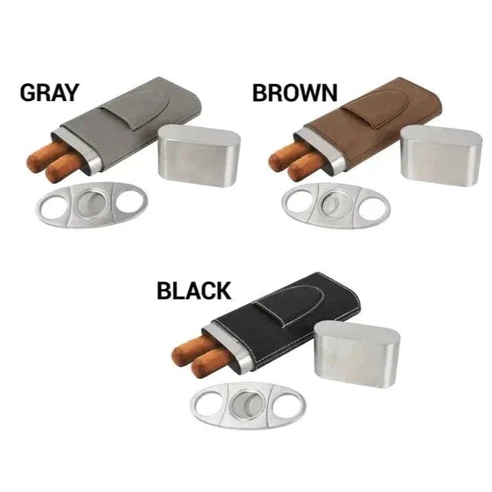 Custom Logo Cigar Case - Cigar Case - GroomsDay