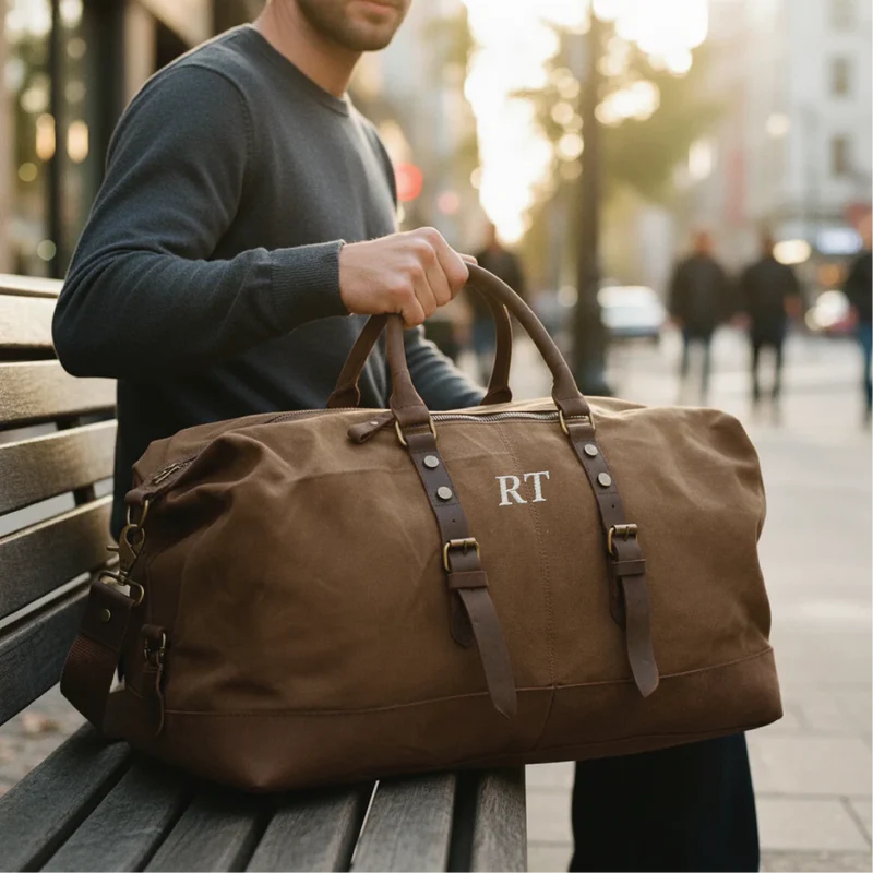 Workhorse Monogrammed Weekender Bag