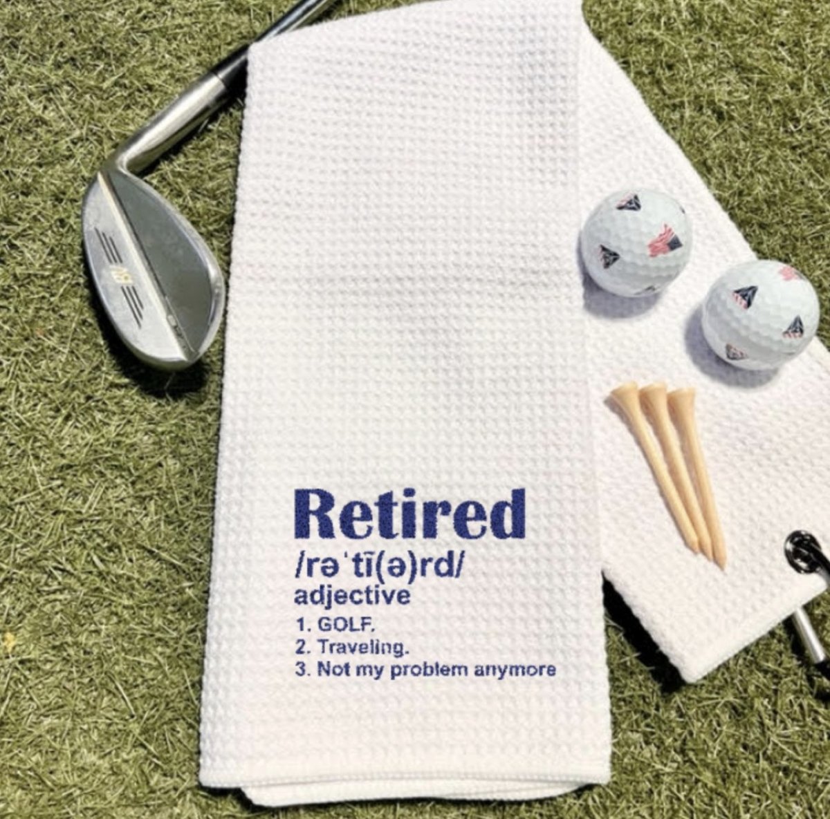 Retirement Golf Towel - Retirement - GroomsDay