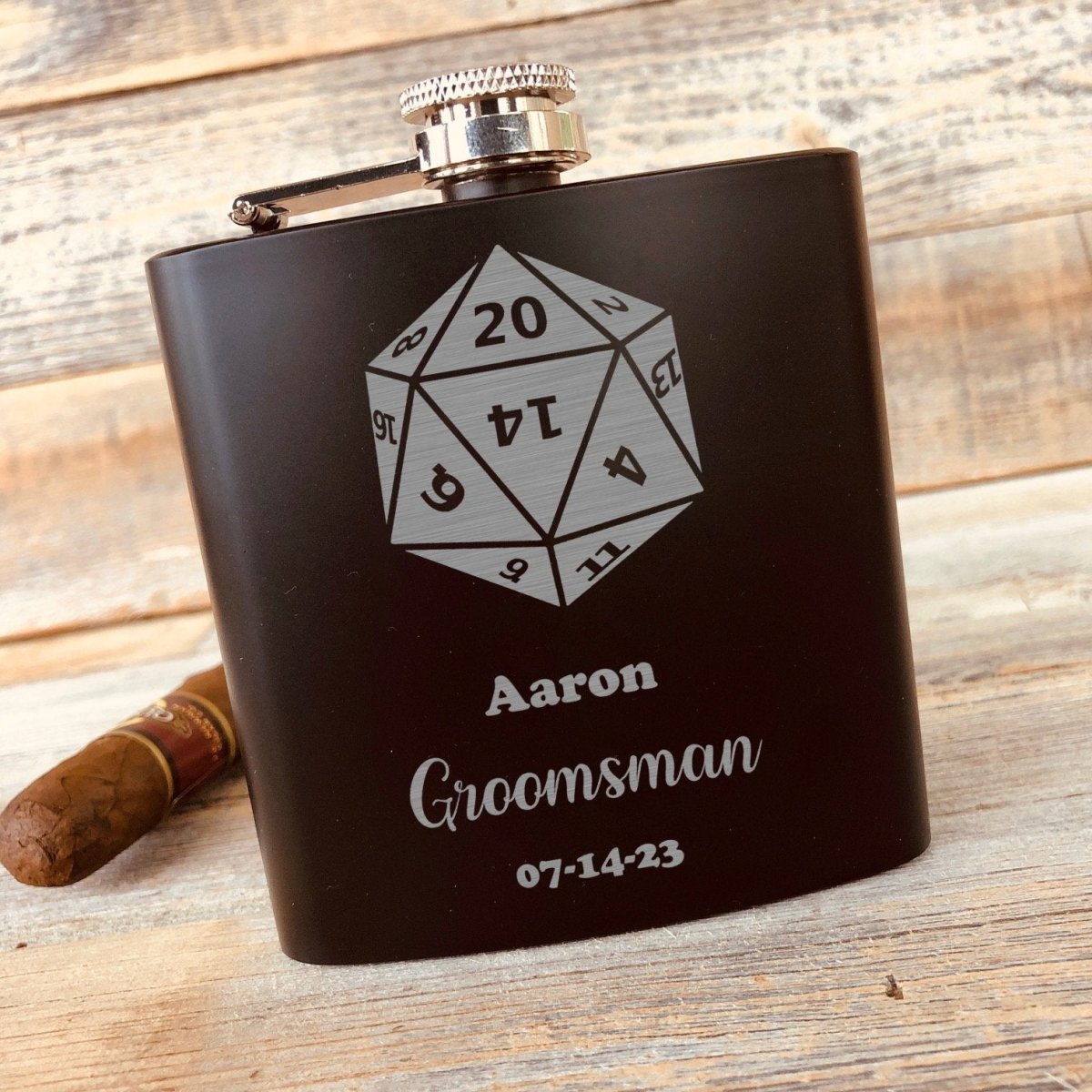 Roll To Play Flask - Flasks - GroomsDay