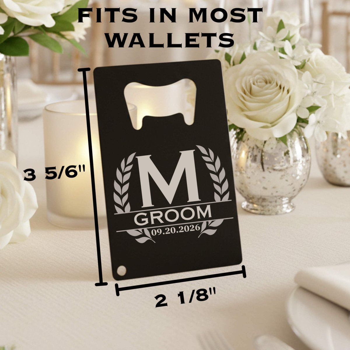 Groomsmen Card Bottle Opener - Bottle Openers - GroomsDay