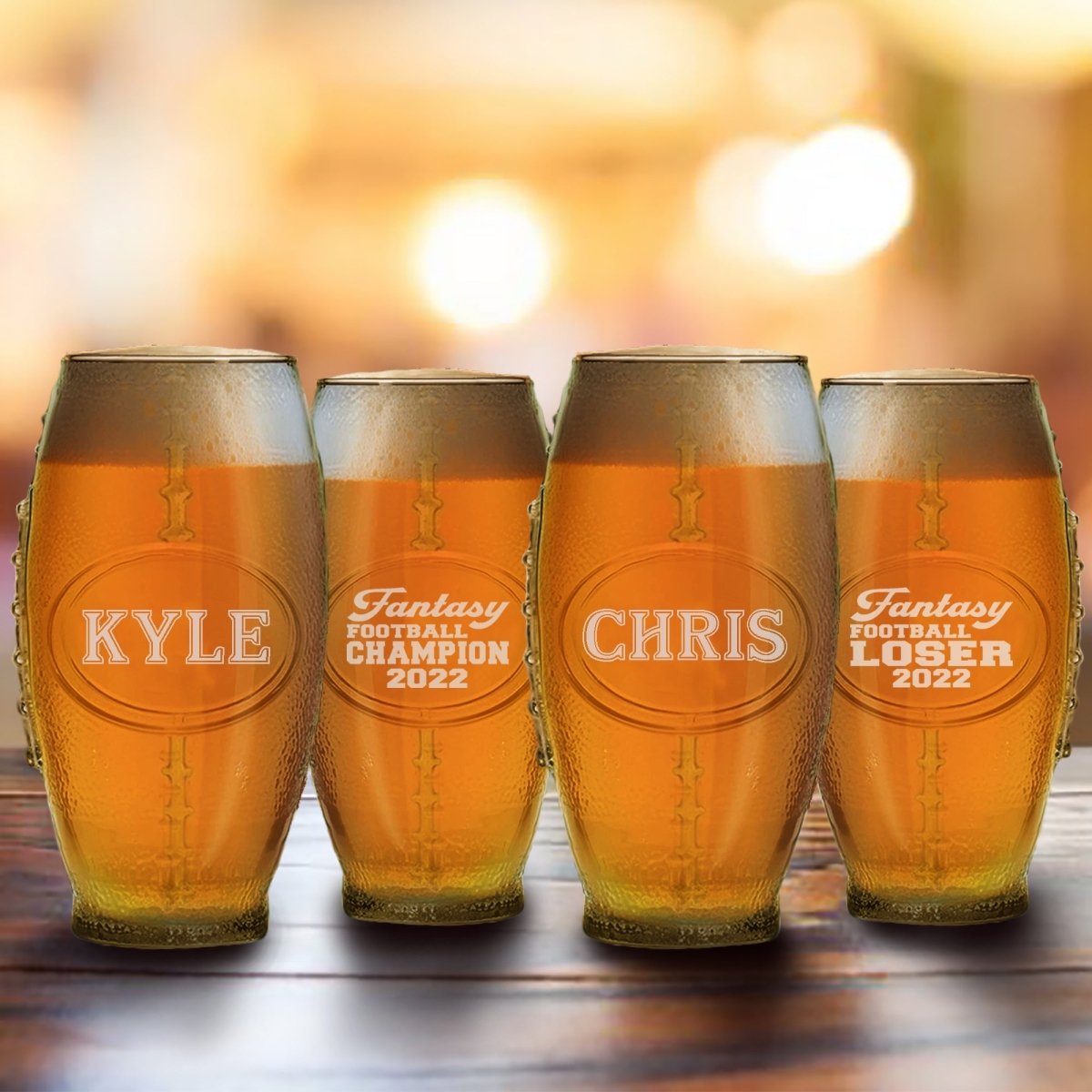 First Down Draft Glass - Glassware - GroomsDay