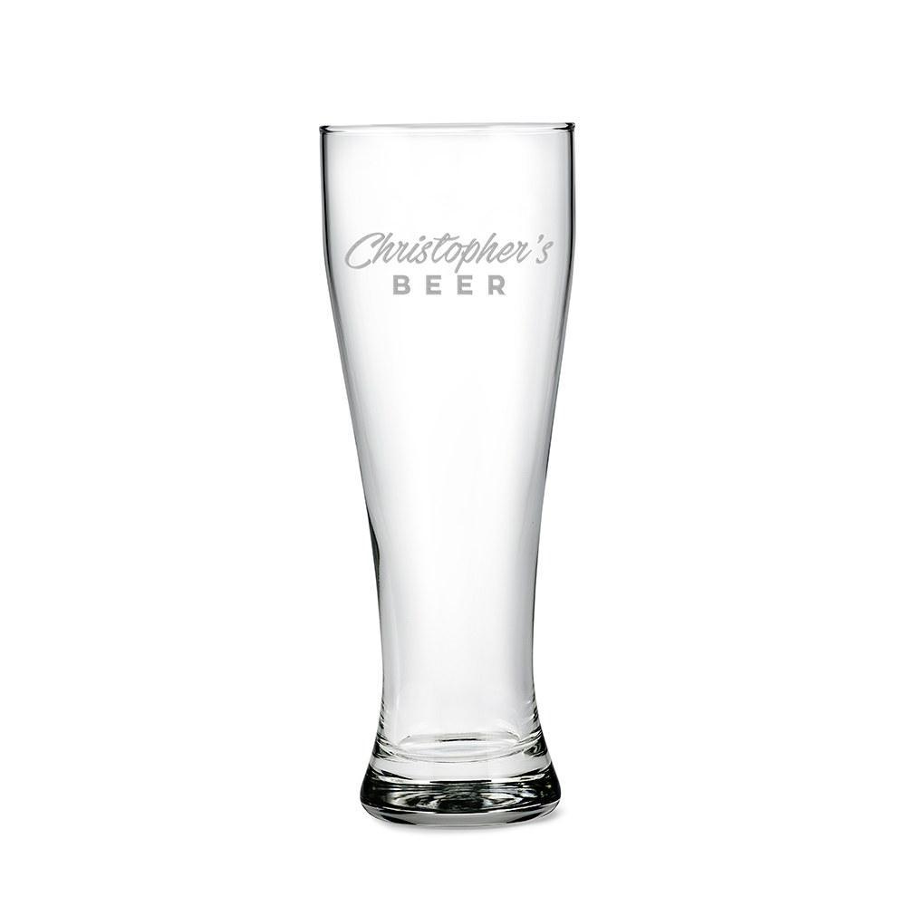 Big Boy custom tall glass pint glass Name