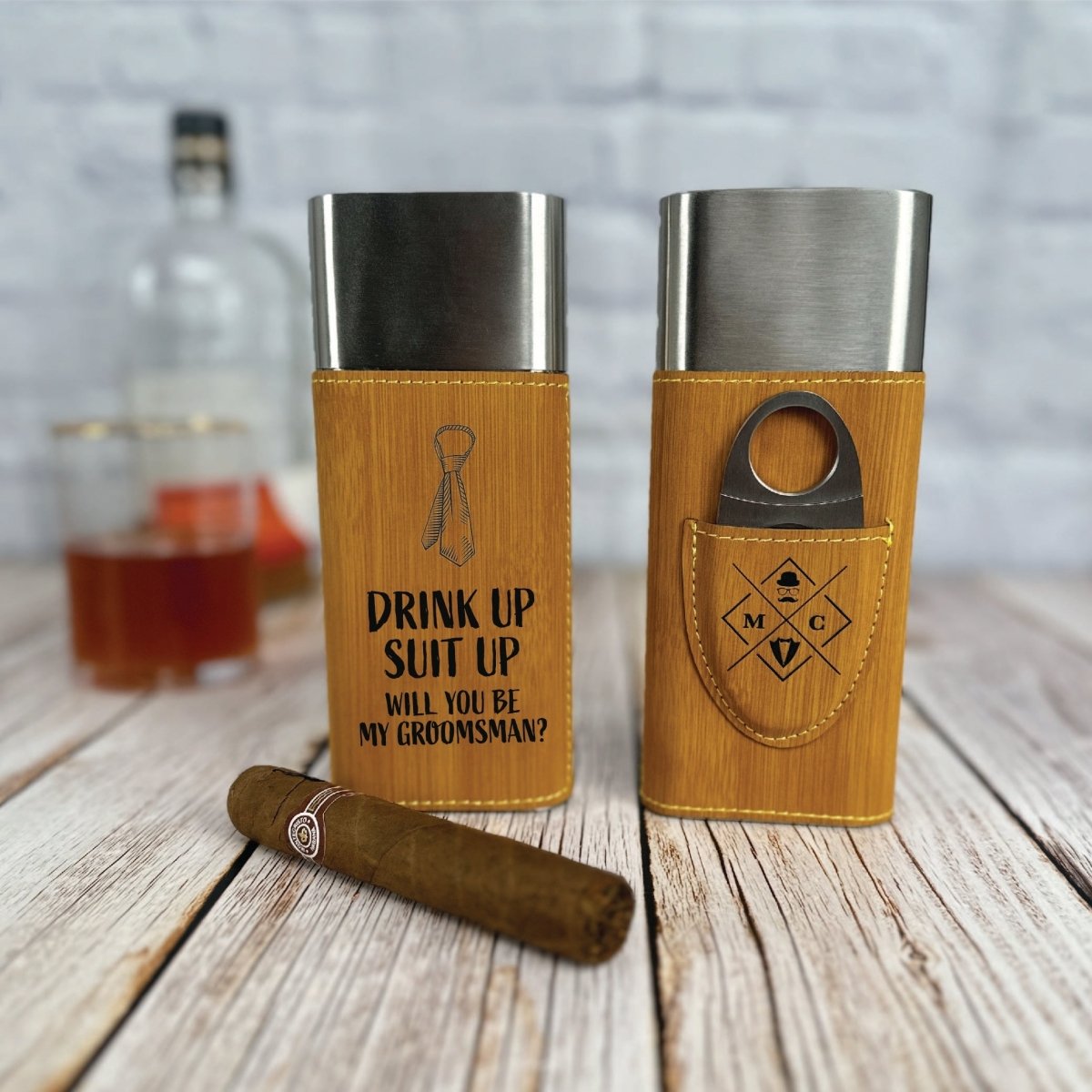 Puff And Swig Groomsmen Proposal - Cigar - GroomsDay