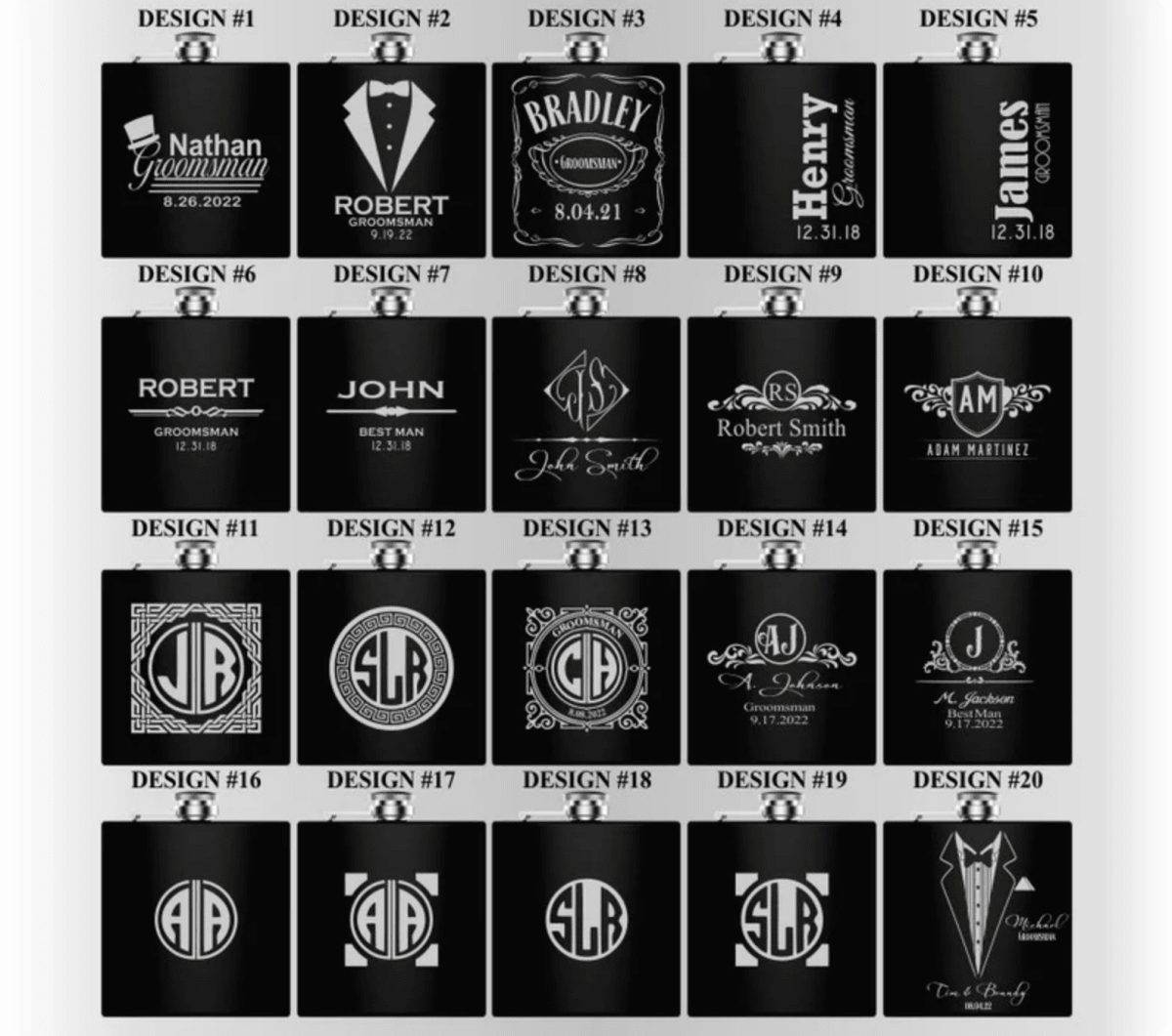 Picture Perfect Flask Set - Flasks - GroomsDay