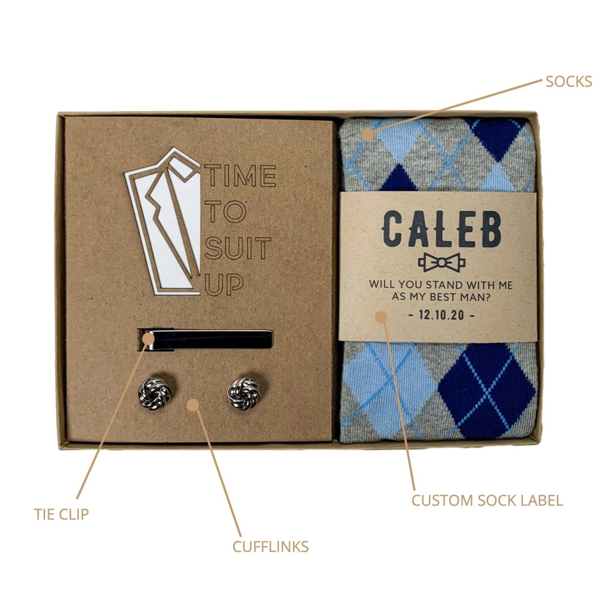 Suit Up Wedding Party Proposal Set - Groomsmen Proposal - GroomsDay