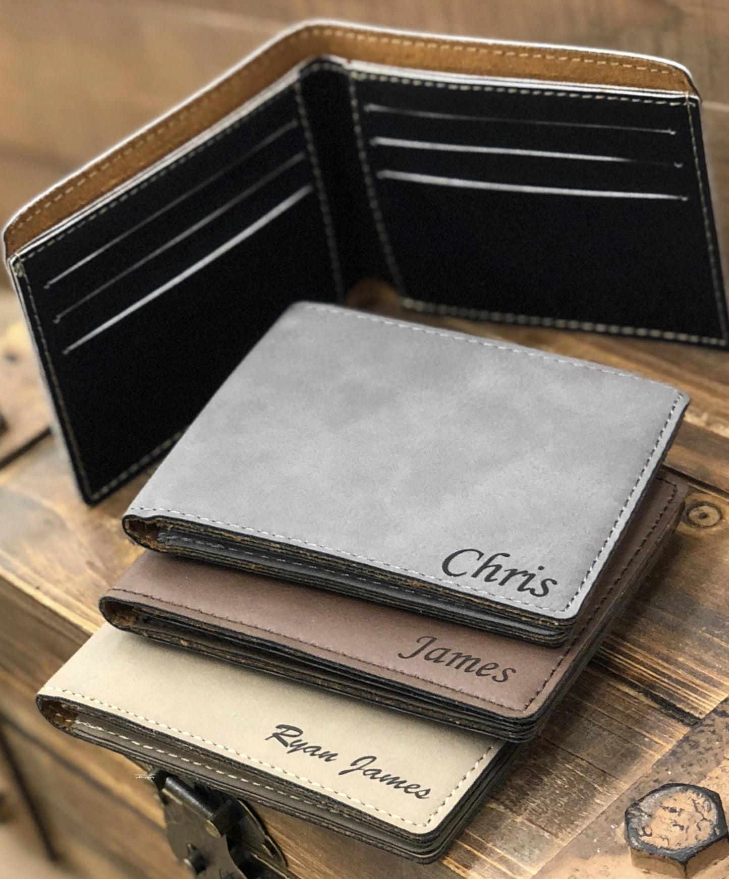 Leather Engraved Wallets