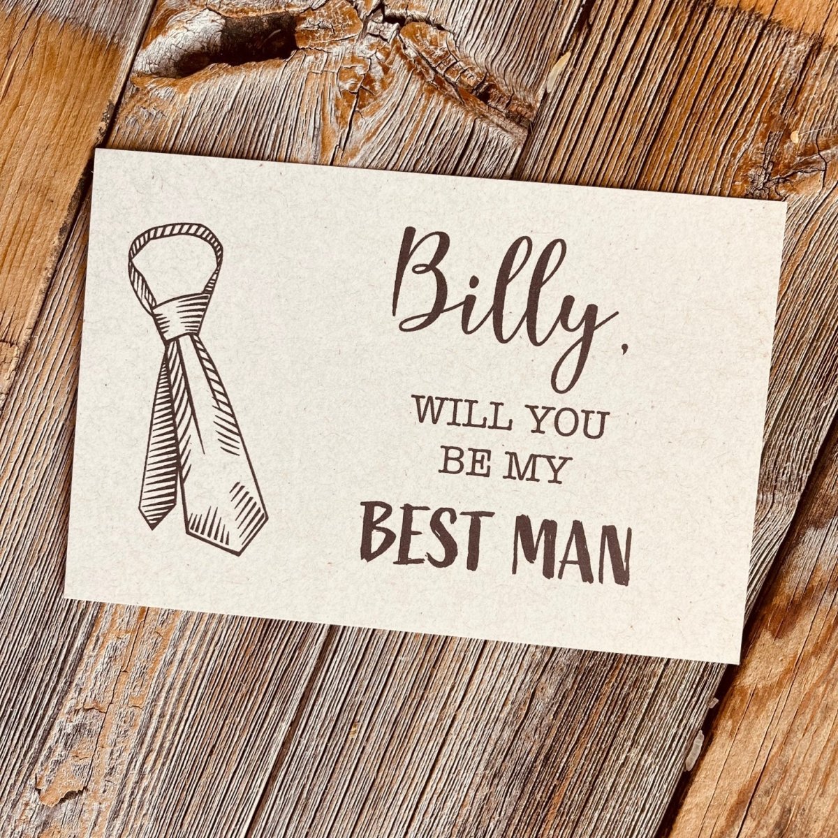 Will You Be My...Card - GroomsDay