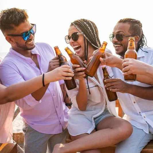 People having fun in a Bachelor Party