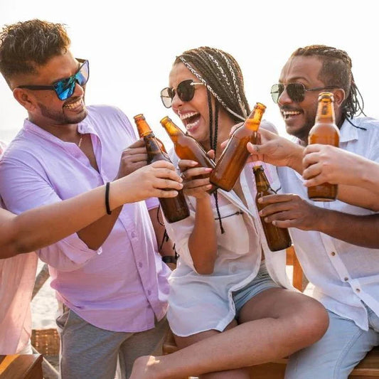 People having fun in a Bachelor Party