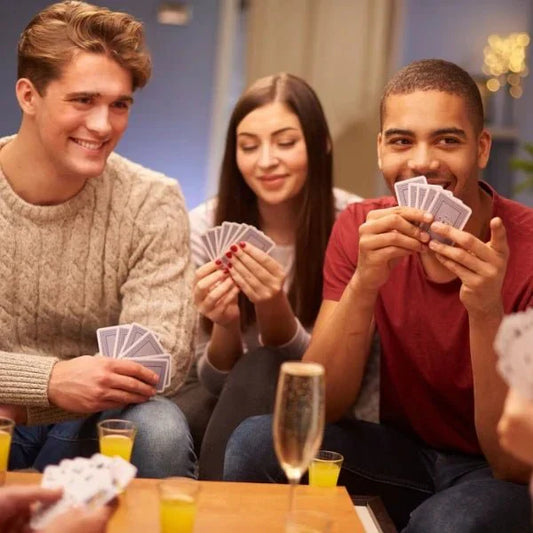 People playing games at a bachelor party