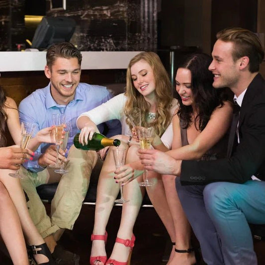 group of men having a party