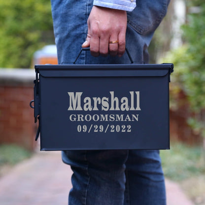 Custom Ammo Can - Groomsmen - GroomsDay