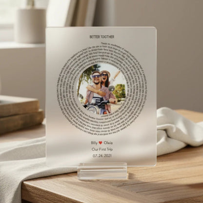 Personalized Love Song Plaque - Anniversary - GroomsDay