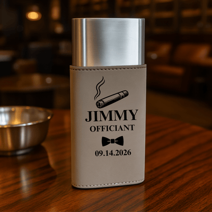 Light Up & Suit Up Proposal - Cigar Case - GroomsDay
