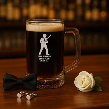 Pinch Hitter Groomsmen Mug - Drinking Glass - GroomsDay