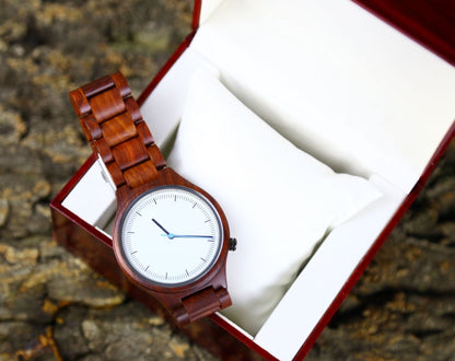 Personalized Rose Wood Watch - Watches - GroomsDay