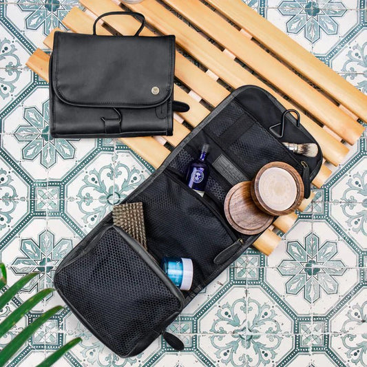 Leather Mens Toiletry Bag - Dopp Kit - GroomsDay