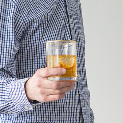 Gold Rimmed Whiskey Glass Set