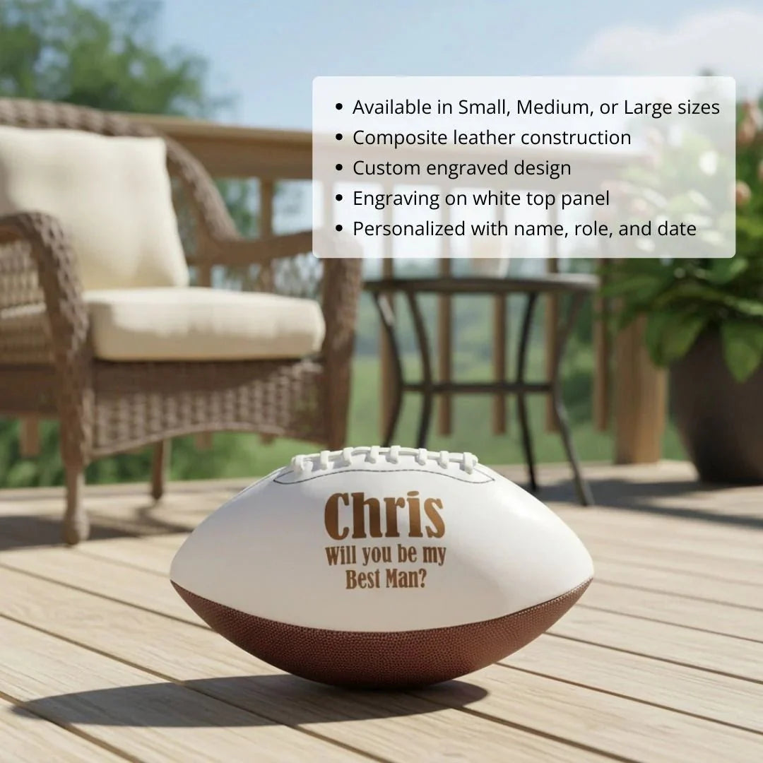 Football Groomsmen Proposal - Football Gear - GroomsDay