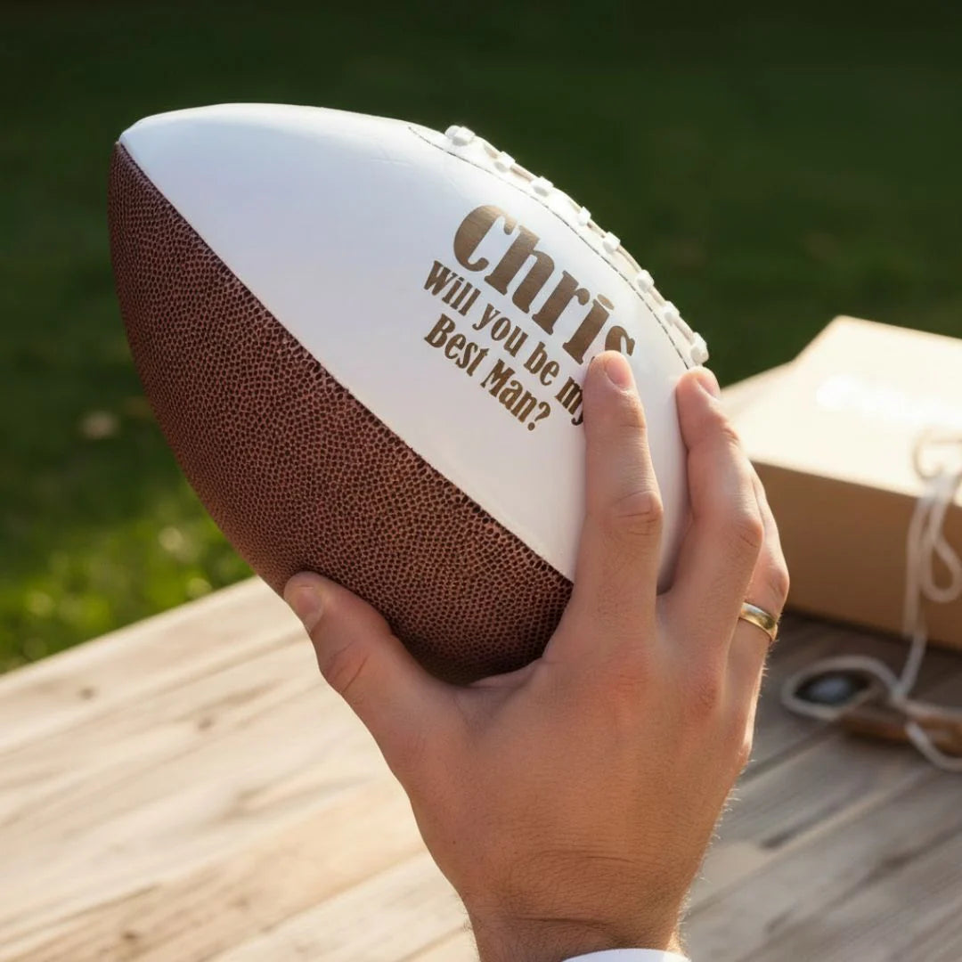 Football Groomsmen Proposal