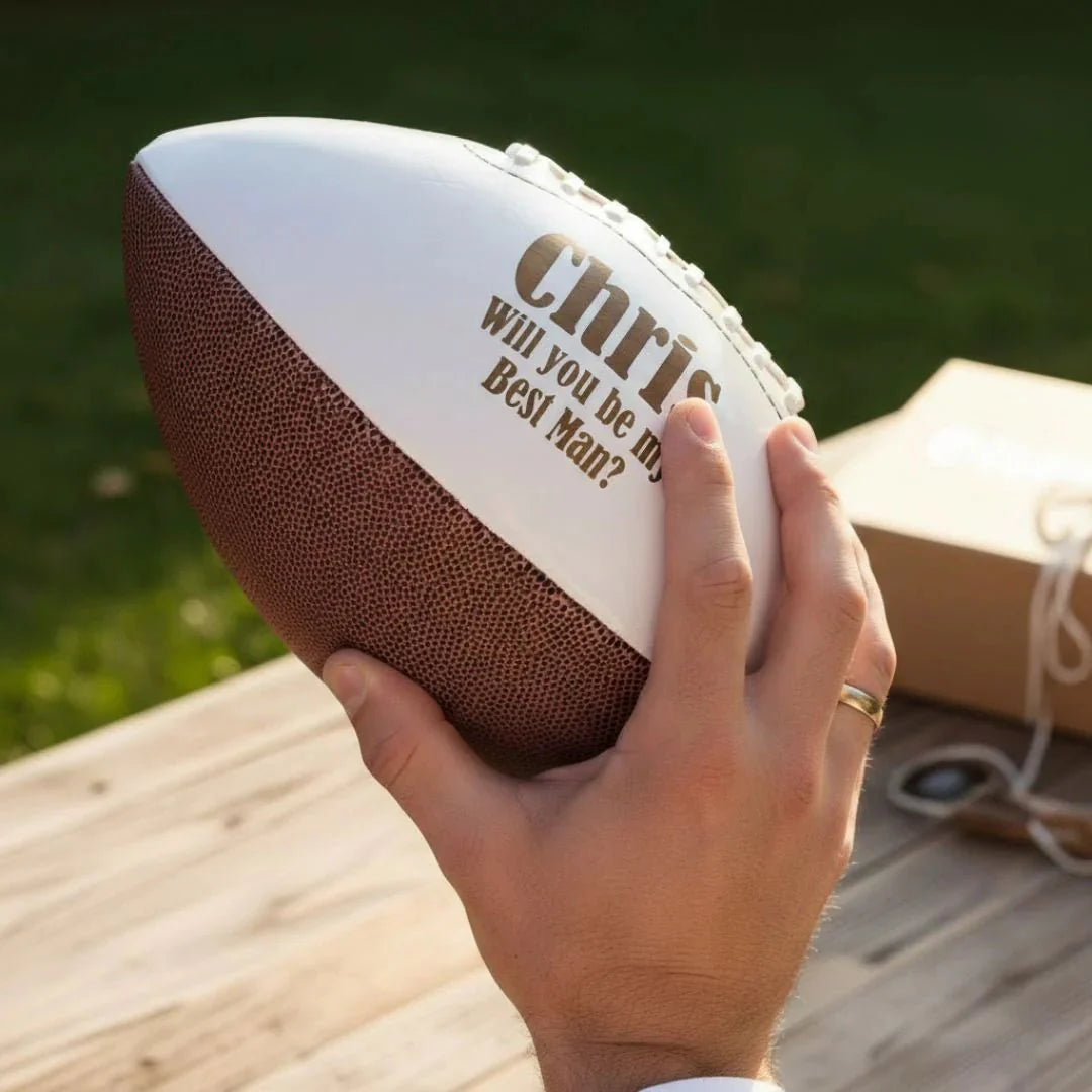 Football Groomsmen Proposal - Football Gear - GroomsDay
